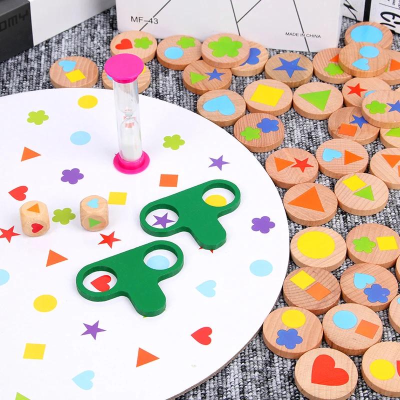 Детские игры для вечеринок Игрушка Форма Сопоставление Цвет Познание Зрительно-моторная координация Обучение логическому мышлению Интерактивные настольные игры