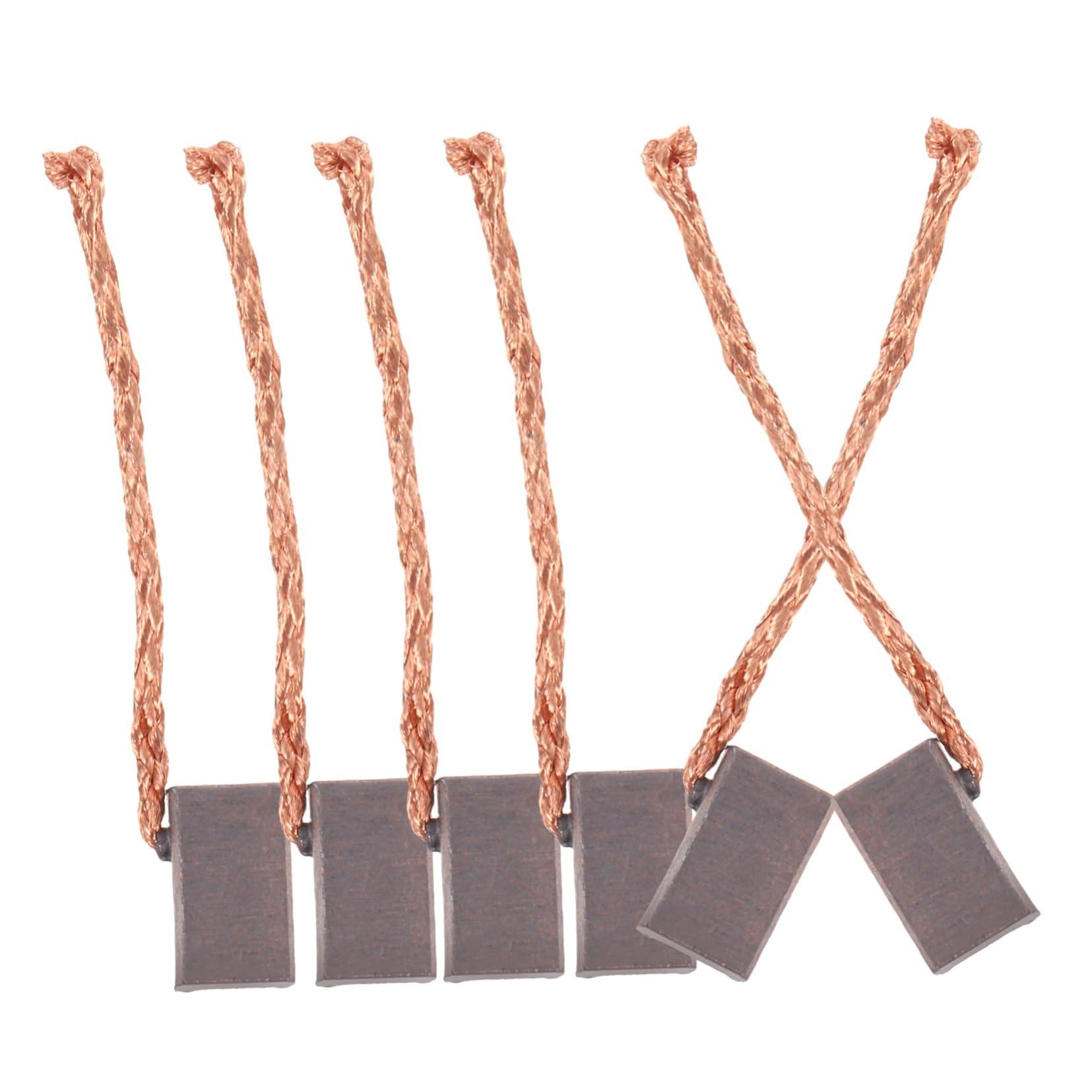 DRESSOOS 6 шт. Автомобильная моторная угольная щетка Угольная моторная щетка Инструмент Угольная щетка Моторная щетка 3.40X0.80X0.40CM